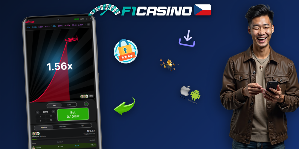 Průběh kola Aviator game ve F1 Casino – fáze sázka, let letadla a výběr výhry