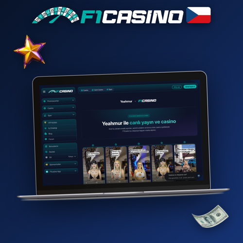 F1 Casino pro PC spuštěné v prohlížeči na notebooku s motivem Formule 1