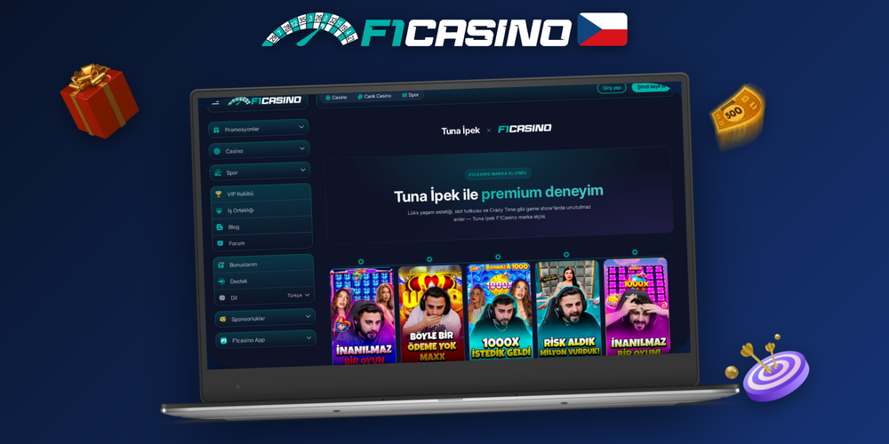 F1 Casino zobrazené na stolním PC, notebooku a telefonu se stejným rozhraním