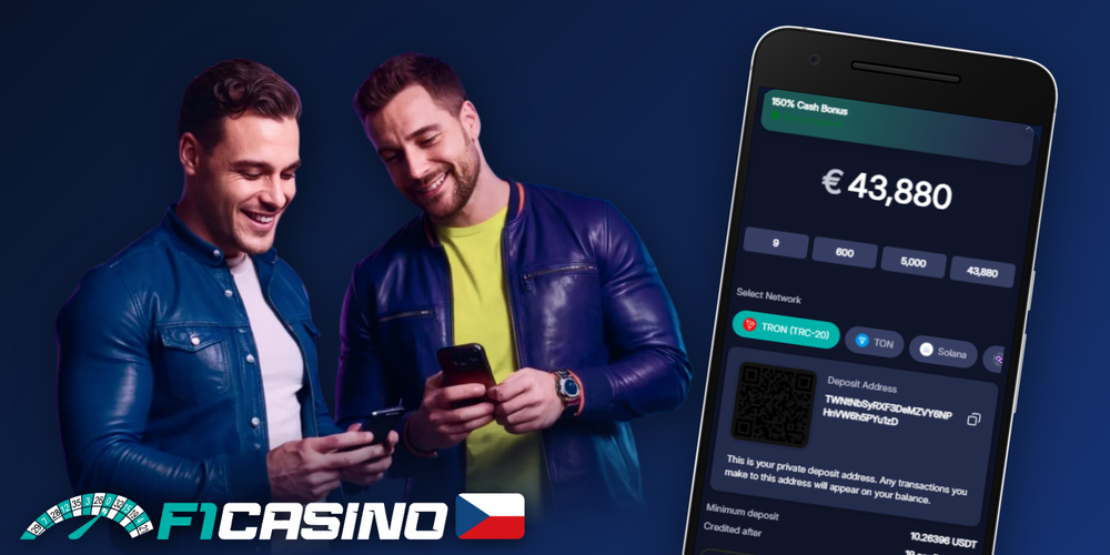 F1 Casino přijímá kryptoměny Bitcoin Ethereum Litecoin a USDT jako vklad