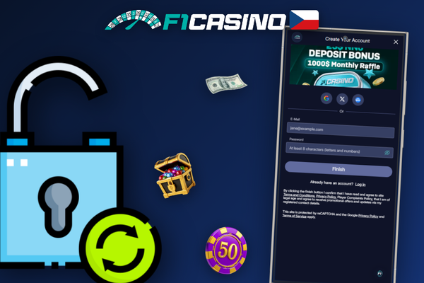Ověření totožnosti v F1 Casino – připravte si platný doklad a fotoaparát