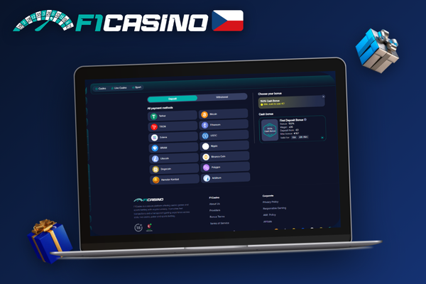 Jak vložit peníze v F1 Casino – přehled platebních metod v pokladně